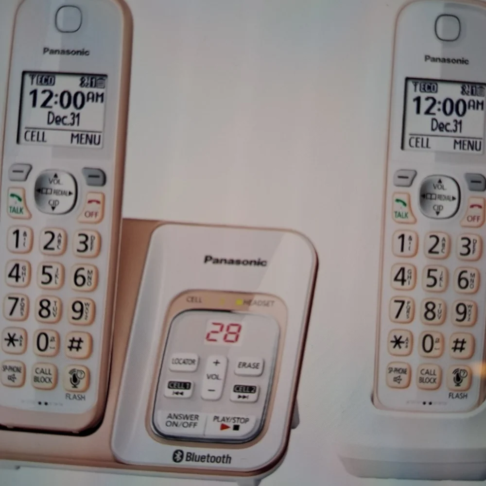 Panasonic Cordless Phone With Link2Cell BLUETOOTH CELL CONNECT